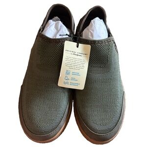 NWT DearfoamsDCOM78025 Original Comfort Slip On Sneakers Olive Green Women's 7